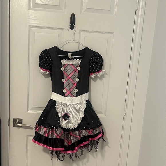 Charming Pink and Black Plaid Kids Costume - Picture 1 of 3